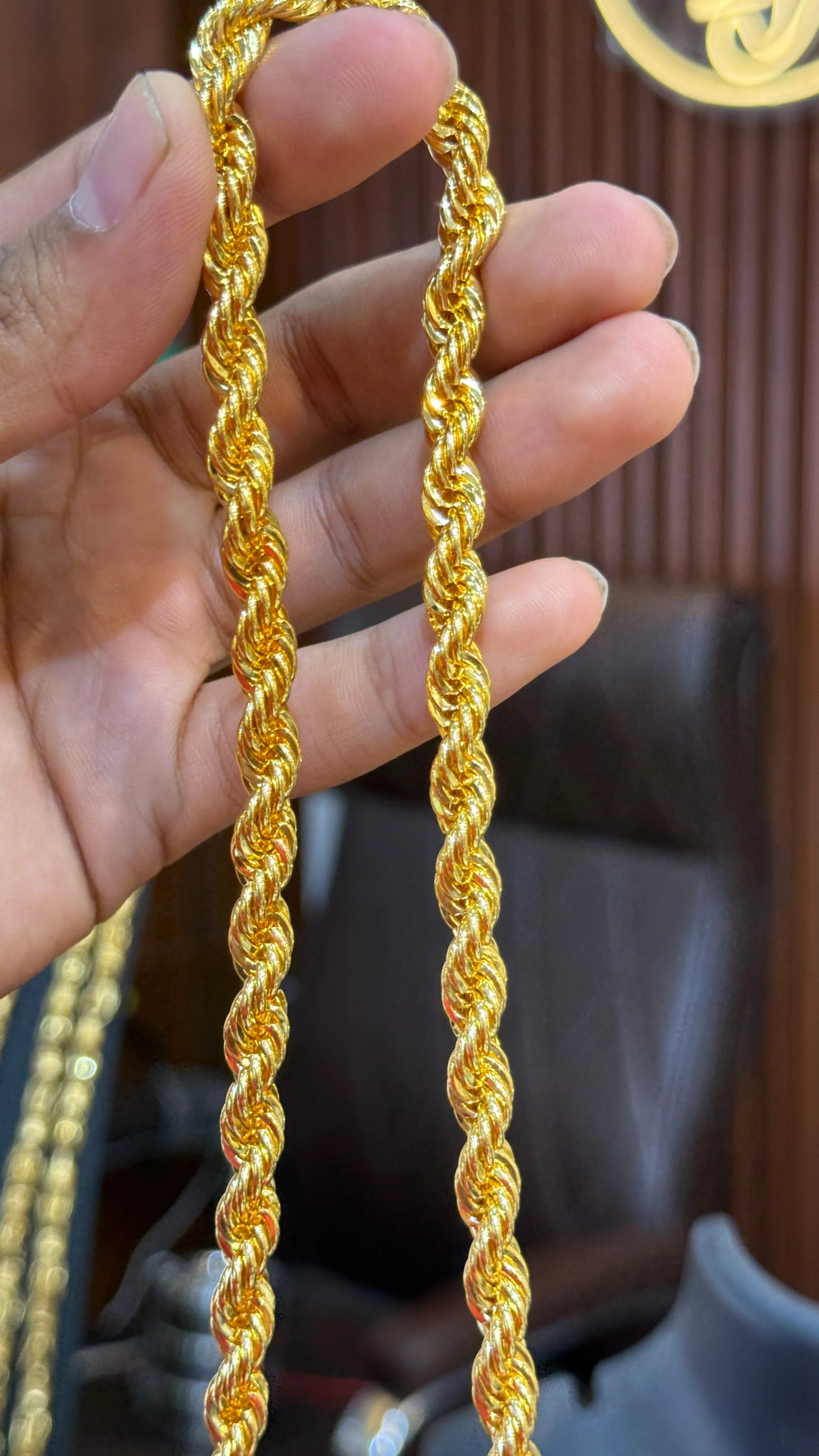 Men's one gram gold Plated RASSI Design Chain