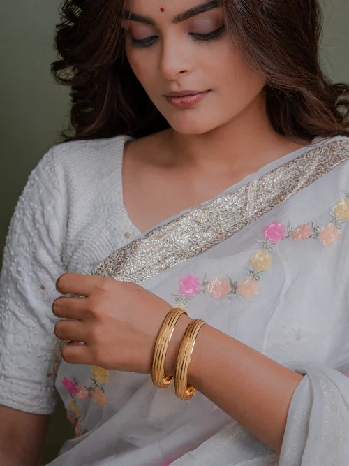 ✨Premium Anamika Bangle Duo – Gold-Plated Brass~Daily-Wear Elegance✨